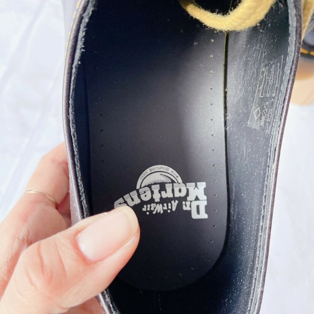 DR. MARTENS 1461 3-Eye Smooth Leather Womens Oxford Shoe Dark Gray Atlas US 11 - Picture 7 of 9